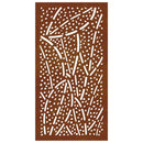 vidaXL levélmintás corten acél kerti faldísz 105 x 55 cm