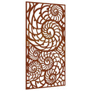 vidaXL kagylómintás corten acél kerti faldísz 105 x 55 cm
