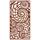 vidaXL kagylómintás corten acél kerti faldísz 105 x 55 cm