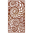 vidaXL kagylómintás corten acél kerti faldísz 105 x 55 cm