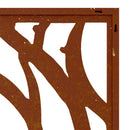 vidaXL kagylómintás corten acél kerti faldísz 105 x 55 cm