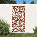vidaXL kagylómintás corten acél kerti faldísz 105 x 55 cm