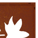 vidaXL juharlevél mintás corten acél kerti faldísz 105 x 55 cm