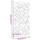 vidaXL juharlevél mintás corten acél kerti faldísz 105 x 55 cm