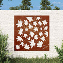 vidaXL juharlevél mintás corten acél kerti faldísz 55x55 cm