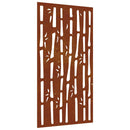 vidaXL bambuszmintás corten acél kerti faldísz 105 x 55 cm