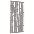 vidaXL bambuszmintás corten acél kerti faldísz 105 x 55 cm