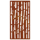 vidaXL bambuszmintás corten acél kerti faldísz 105 x 55 cm