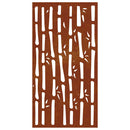 vidaXL bambuszmintás corten acél kerti faldísz 105 x 55 cm