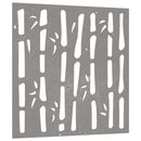 vidaXL bambuszmintás corten acél kerti faldísz 55x55 cm
