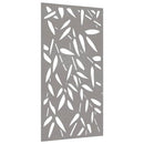 vidaXL bambuszlevél-mintás corten acél kerti faldísz 105 x 55 cm
