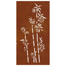 vidaXL bambuszmintás corten acél kerti faldísz 105 x 55 cm