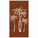 vidaXL pálmafa mintás corten acél kerti faldísz 105 x 55 cm