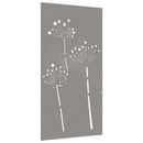 vidaXL virágmintás corten acél kerti faldísz 105 x 55 cm