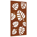 vidaXL levélmintás corten acél kerti faldísz 105 x 55 cm