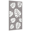 vidaXL levélmintás corten acél kerti faldísz 105 x 55 cm