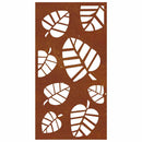 vidaXL levélmintás corten acél kerti faldísz 105 x 55 cm