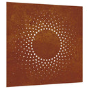vidaXL napmintás corten acél kerti faldísz 55 x 55 cm