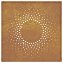 vidaXL napmintás corten acél kerti faldísz 55 x 55 cm