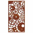 vidaXL fogaskerék mintás corten acél kerti faldísz 105 x 55 cm