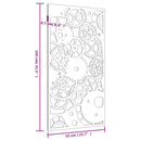 vidaXL fogaskerék mintás corten acél kerti faldísz 105 x 55 cm