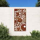 vidaXL fogaskerék mintás corten acél kerti faldísz 105 x 55 cm