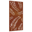 vidaXL levélmintás corten acél kerti faldísz 105 x 55 cm