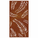 vidaXL levélmintás corten acél kerti faldísz 105 x 55 cm