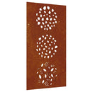 vidaXL levélmintás corten acél kerti faldísz 105 x 55 cm
