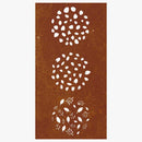 vidaXL levélmintás corten acél kerti faldísz 105 x 55 cm