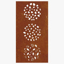 vidaXL levélmintás corten acél kerti faldísz 105 x 55 cm