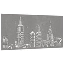vidaXL látkép mintás corten acél kerti faldísz 105 x 55 cm