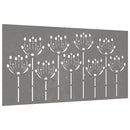 vidaXL virágmintás corten acél kerti faldísz 105 x 55 cm
