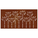 vidaXL virágmintás corten acél kerti faldísz 105 x 55 cm