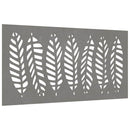 vidaXL levélmintás corten acél kerti faldísz 105 x 55 cm