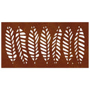 vidaXL levélmintás corten acél kerti faldísz 105 x 55 cm