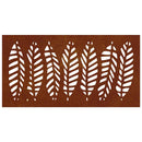 vidaXL levélmintás corten acél kerti faldísz 105 x 55 cm