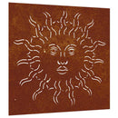 vidaXL napmintás corten acél kerti faldísz 55 x 55 cm