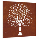 vidaXL famintás corten acél kerti faldísz 55 x 55 cm
