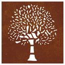vidaXL famintás corten acél kerti faldísz 55 x 55 cm