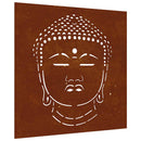 vidaXL Buddha fej mintás corten acél kerti faldísz 55 x 55 cm