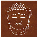 vidaXL Buddha fej mintás corten acél kerti faldísz 55 x 55 cm
