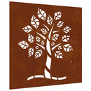 vidaXL famintás corten acél kerti faldísz 55 x 55 cm