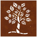 vidaXL famintás corten acél kerti faldísz 55 x 55 cm
