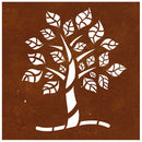vidaXL famintás corten acél kerti faldísz 55 x 55 cm