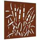 vidaXL fűmintás corten acél kerti faldísz 55 x 55 cm