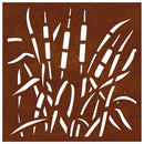 vidaXL fűmintás corten acél kerti faldísz 55 x 55 cm