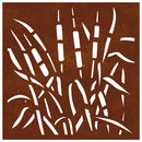 vidaXL fűmintás corten acél kerti faldísz 55 x 55 cm