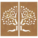 vidaXL 2 db famintás corten acél kerti faldísz 105 x 55 cm