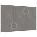 vidaXL 3 db napmintás corten acél kerti faldísz 105 x 55 cm